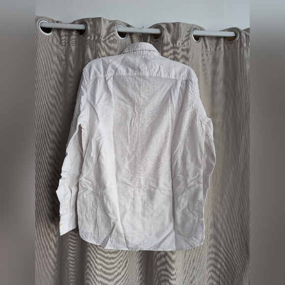 White Button Up Shirt Men's - Picture 6 of 7